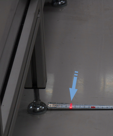 pfeil auf laserpoint